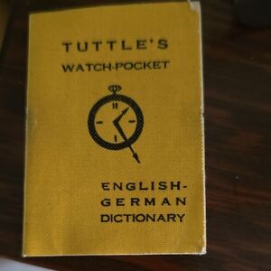 Tuttle's English-German Dictionary Miniature Book